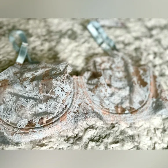 ‼️RARE‼️🎸Skarlett Blue x Intimately🎸🔥NWT🔥Entice Balconette Bra in Mist—36D